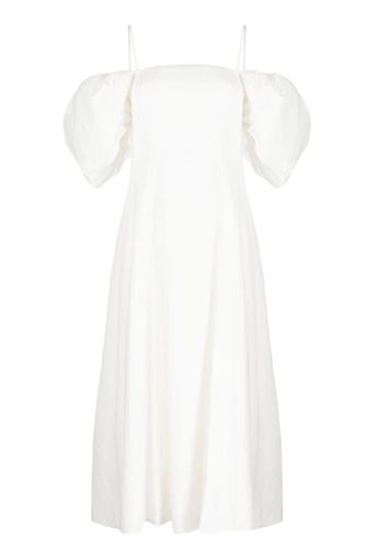 Rejina Pyo Oksana puff-sleeve midi dress - Bianco