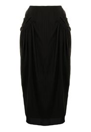 Rejina Pyo Karla ruched skirt - Nero