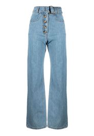 Rejina Pyo Jeans Emily a gamba ampia - Blu