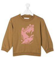 Rejina Pyo Luka logo-print organic cotton sweatshirt - Marrone