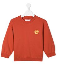 Rejina Pyo Luka logo-patch organic cotton sweatshirt - Rosso