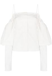 Rejina Pyo Bay off-shoulder cotton blouse - Bianco