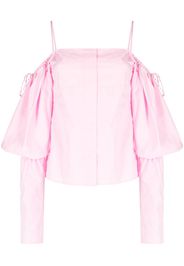 Rejina Pyo Bay off-shoulder cotton blouse - Rosa