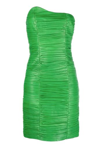 REMAIN Arianne leather mini dress - Verde