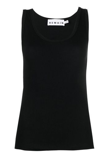 REMAIN rear cut-out tank top - Nero