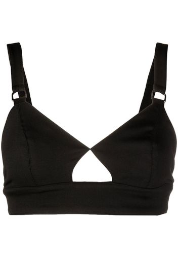 REMAIN Top corto Biena con cut-out - Nero