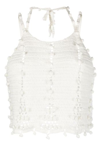 REMAIN Mirani crochet cropped top - Bianco