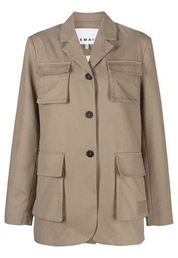 REMAIN single-breasted utility blazer - Toni neutri