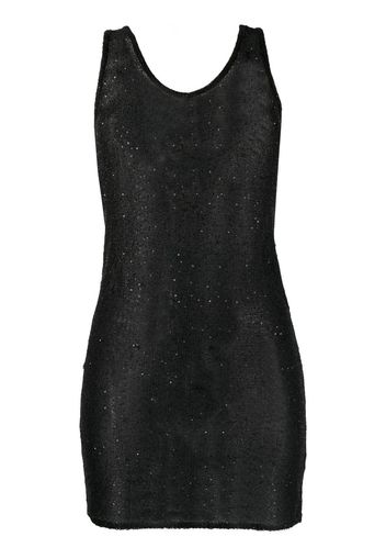 REMAIN sequin-detail transparent-effect top - Nero