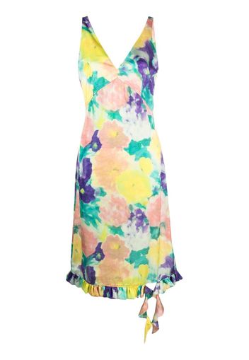 REMAIN floral-print sleeveless midi dress - Giallo