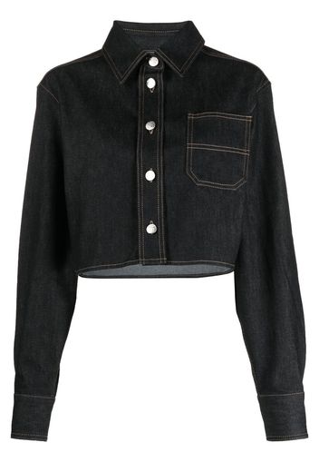 REMAIN cropped denim shirt - Nero