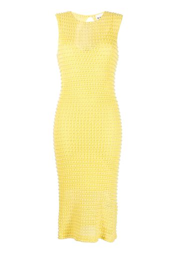 REMAIN Samina croché midi dress - Giallo