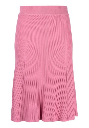 REMAIN high-waist ribbed midi skirt - Rosa