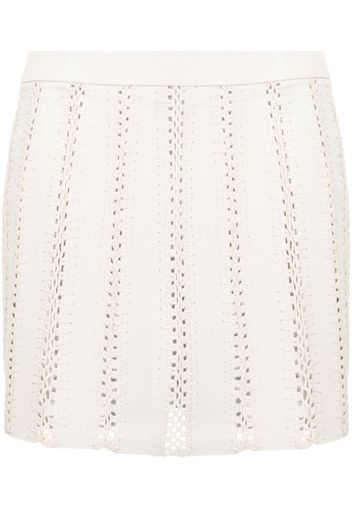 REMAIN whipstitch-trim mini skirt - Toni neutri