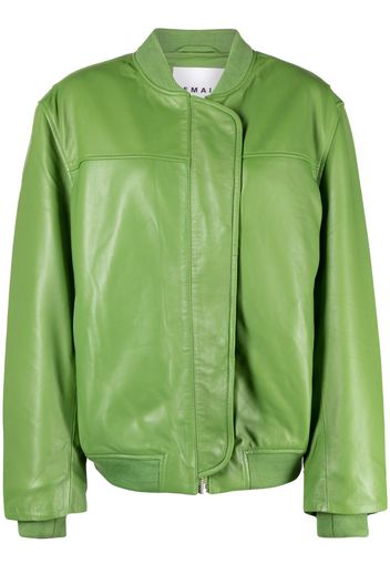 REMAIN baseball-collar sheepskin jacket - Verde