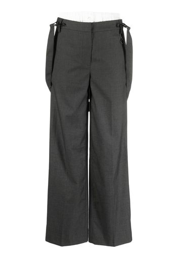 REMAIN straight-leg suspender trousers - Grigio