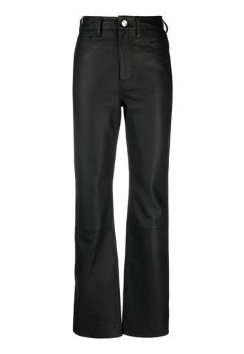 REMAIN matte leather trousers - Nero