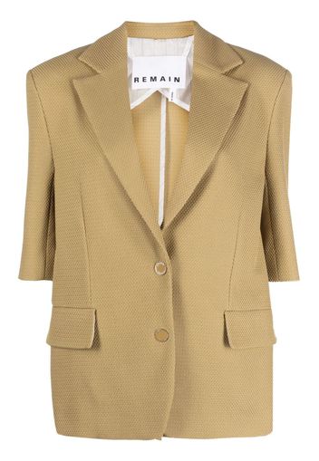 REMAIN single-breasted cotton blazer - Toni neutri