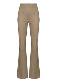 REMAIN REMAIN FLORAL HW LTHR SLIM LEG TRS TAUPE - Toni neutri