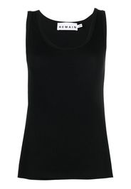 REMAIN rear cut-out tank top - Nero