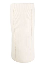 REMAIN knitted pencil skirt - Bianco