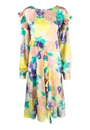 REMAIN floral-print long-sleeved maxi dress - Giallo