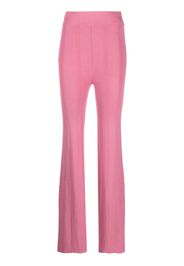 REMAIN ribbed knit flared trousers - Rosa