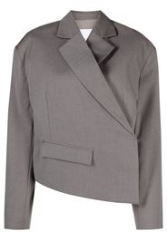 REMAIN asymmetric cropped blazer - Grigio