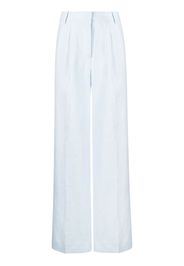 REMAIN straight-leg linen trousers - Blu