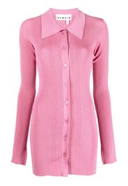 REMAIN Kulia long ribbed cardigan - Rosa