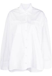 REMAIN oversized long-sleeve cotton shirt - Bianco