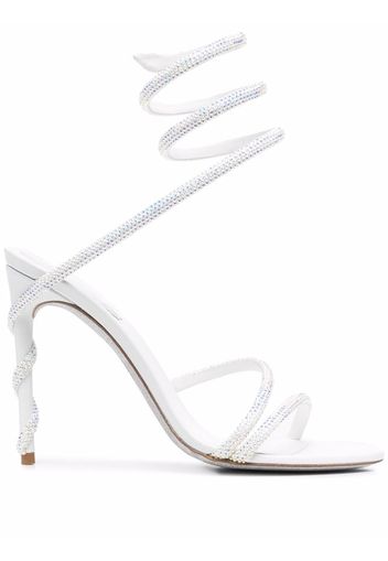 René Caovilla Cecile rhinestone sandals - Bianco