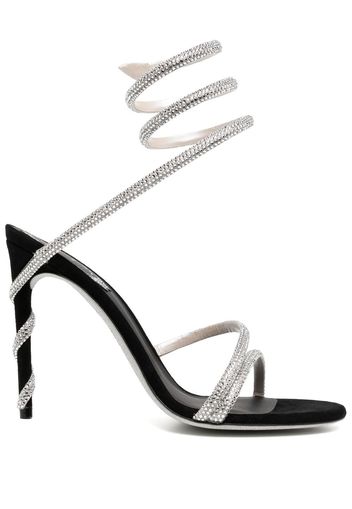 René Caovilla 110mm crystal-embellished sandals - Nero