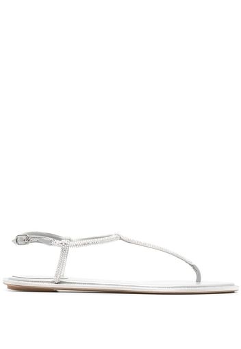 René Caovilla crystal-embellished sandals - Grigio