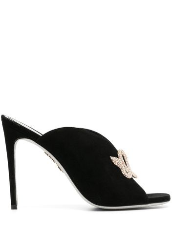 René Caovilla 120mm crystal-embellished sandals - Nero