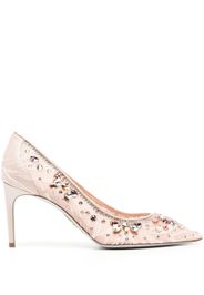 René Caovilla Pumps con cristalli - Rosa