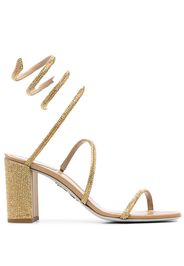 Rene Caovilla crystal-embellished 85mm sandals - Oro