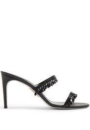 René Caovilla Chandelier 80mm open-toe mules - Nero