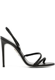 René Caovilla open-toe crystal-embellished sandals - Nero