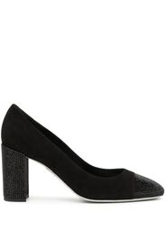 René Caovilla Pumps Kristen 75mm con strass - Nero