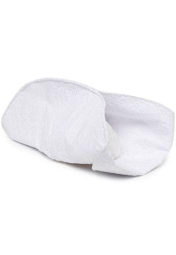 Renli Su broderie-anglaise sun hat - Bianco