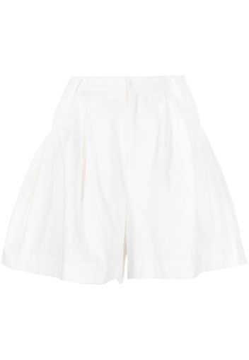 Renli Su Shorts a gamba ampia - Bianco