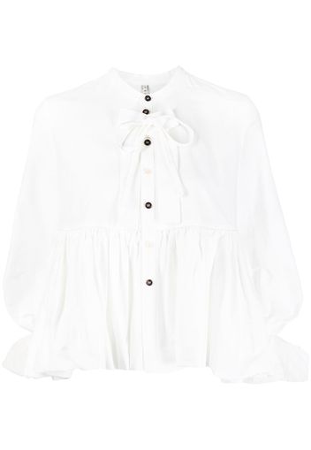 Renli Su Camicia con fiocco - Bianco