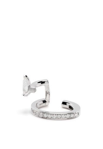 Repossi 18kt white gold Serti Sur Vide earcuff - Argento