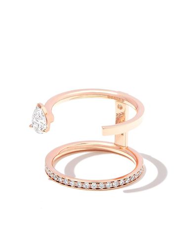 Repossi 18kt rose gold Serti Sur Vide diamond ring - Rosa