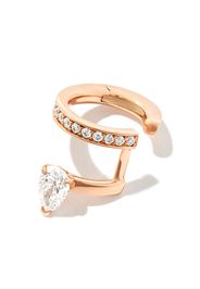 Repossi 18kt rose gold Serti Sur Vide diamond ear cuff - Rosa