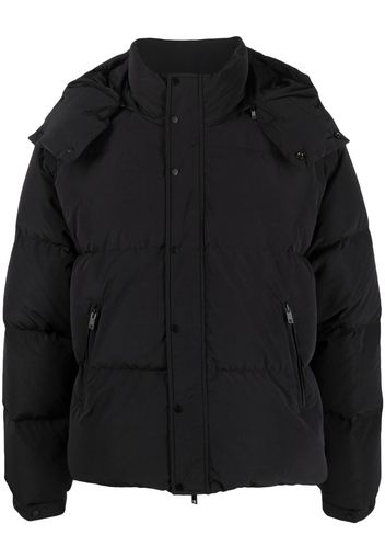 Represent Initial hooded puffer jacket - Nero