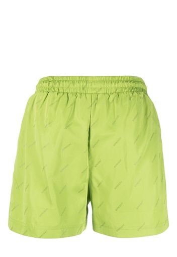 Represent all-over logo print swim shorts - Verde