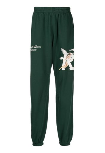 Represent Pantaloni sportivi con stampa - Verde