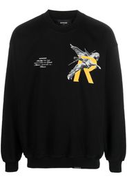 Represent graphic-print cotton sweatshirt - Nero